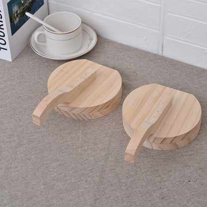 Solid Wood Dumpling Skin Dough Press Tool by HitMyNeed