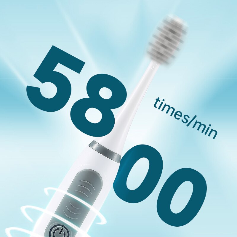 Sonic Electric Toothbrush with Soft Bristles, IPX6 by HitMyNeed
