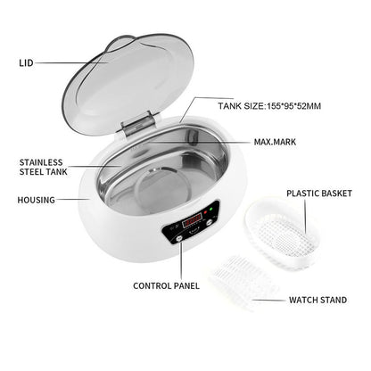 Sonic Ultrasonic Cleaner Bath 600mL by HitMyNeed