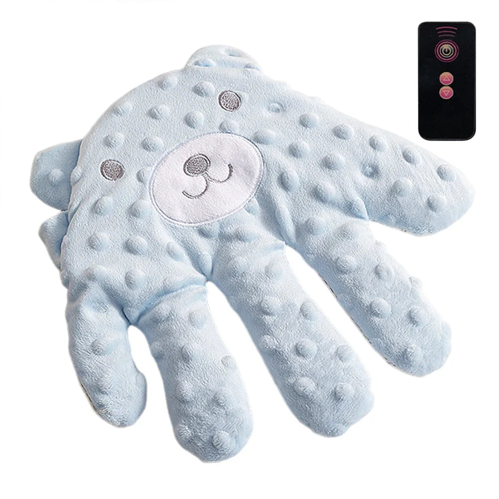 Soothing Palms Baby Sleep Aid Pillow with Remote blue-bear by HitMyNeed