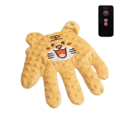 Soothing Palms Baby Sleep Aid Pillow with Remote yellow-tiger by HitMyNeed
