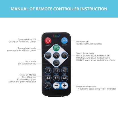 Sound Activated RGB Disco Light with Remote by HitMyNeed