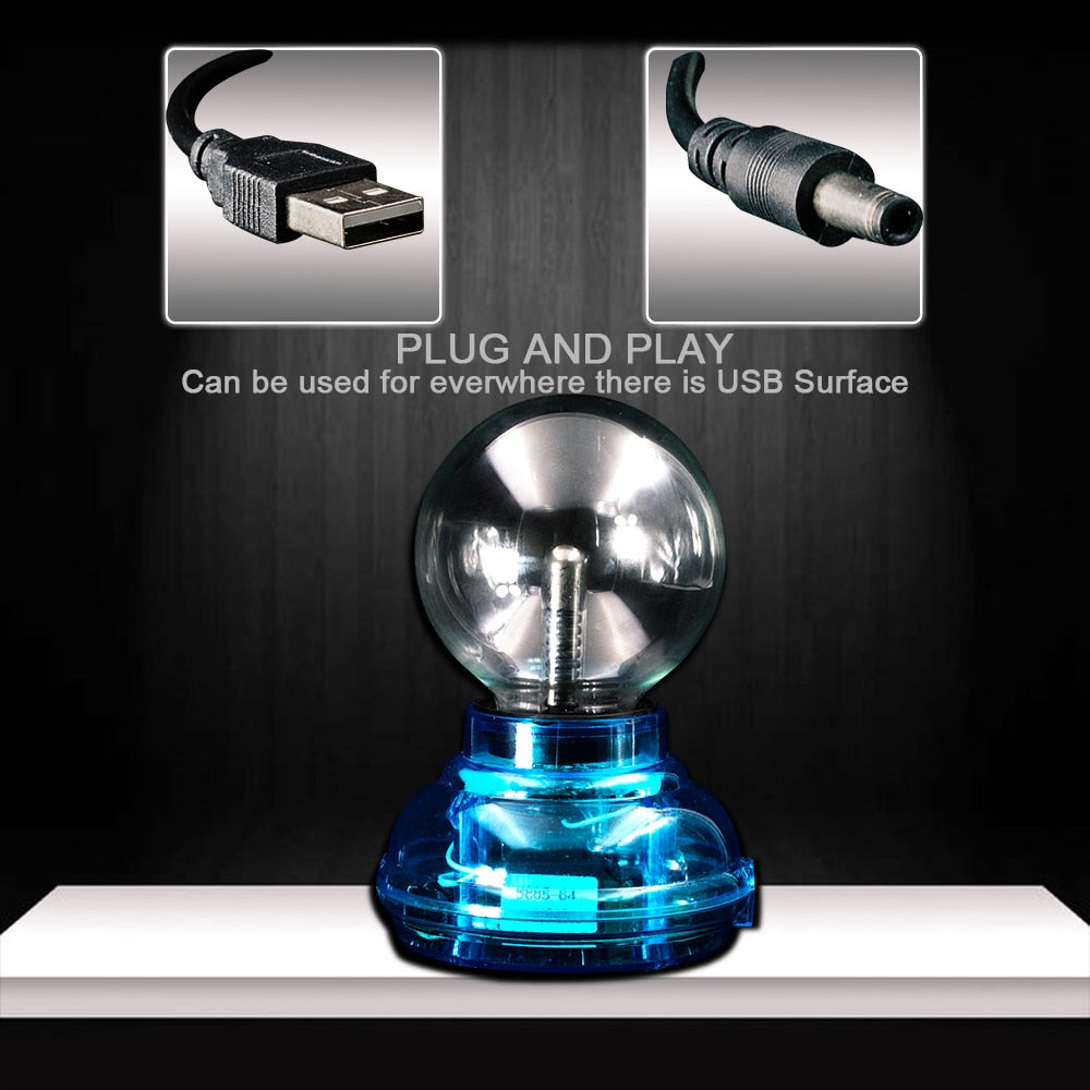 Sound Reactive LED Plasma Globe USB Light by HitMyNeed