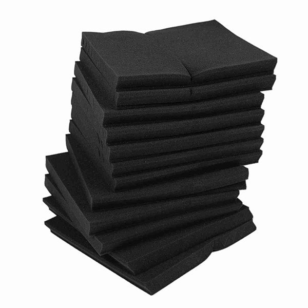 Soundproof Foam Wall Panels 24-Pack - 30x30x2.5cm by HitMyNeed