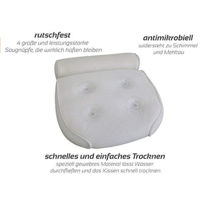Spa Bath Pillow Tub Neck and Head Cushion by HitMyNeed