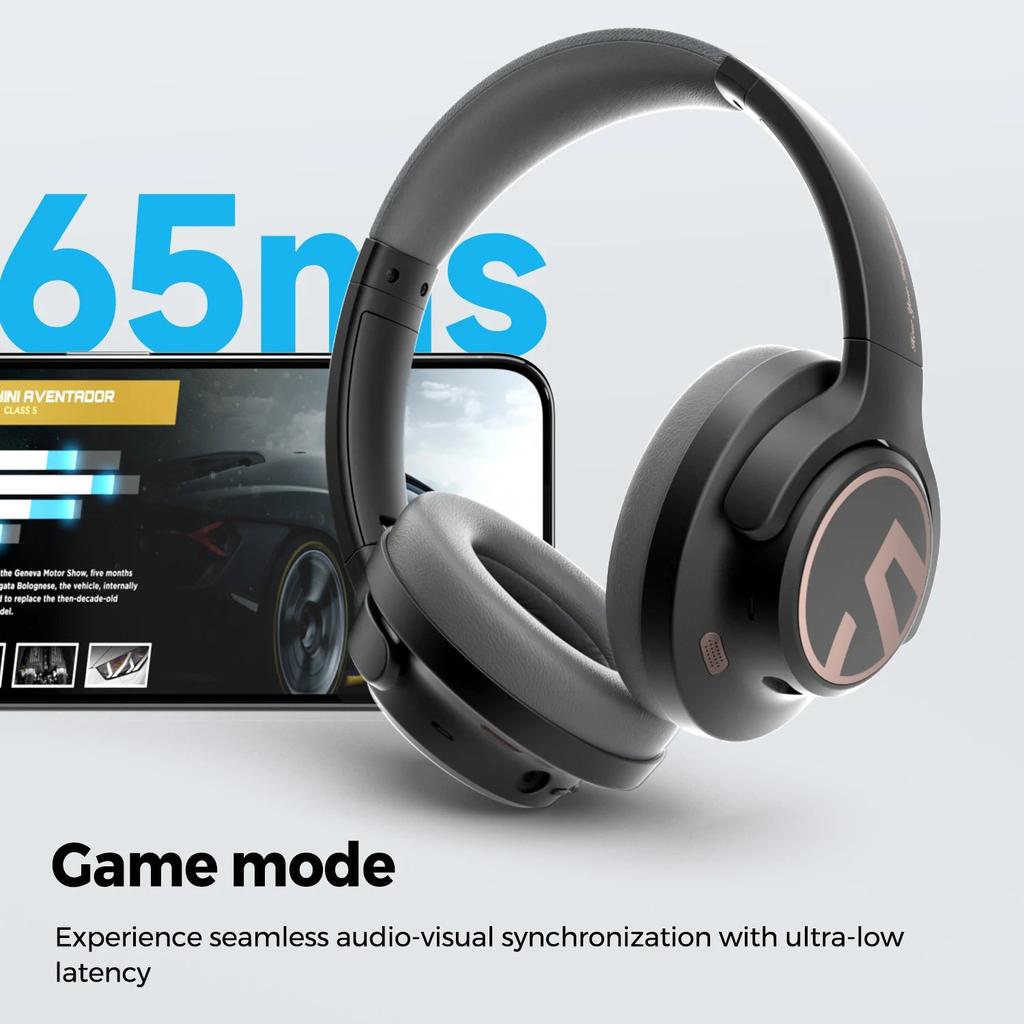 Space Bluetooth 5.3 ANC Headphones with 123H Playtime by HitMyNeed