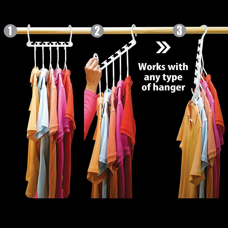 Space-Saving Magic Hangers with Two Hooks (2-Pack) by HitMyNeed