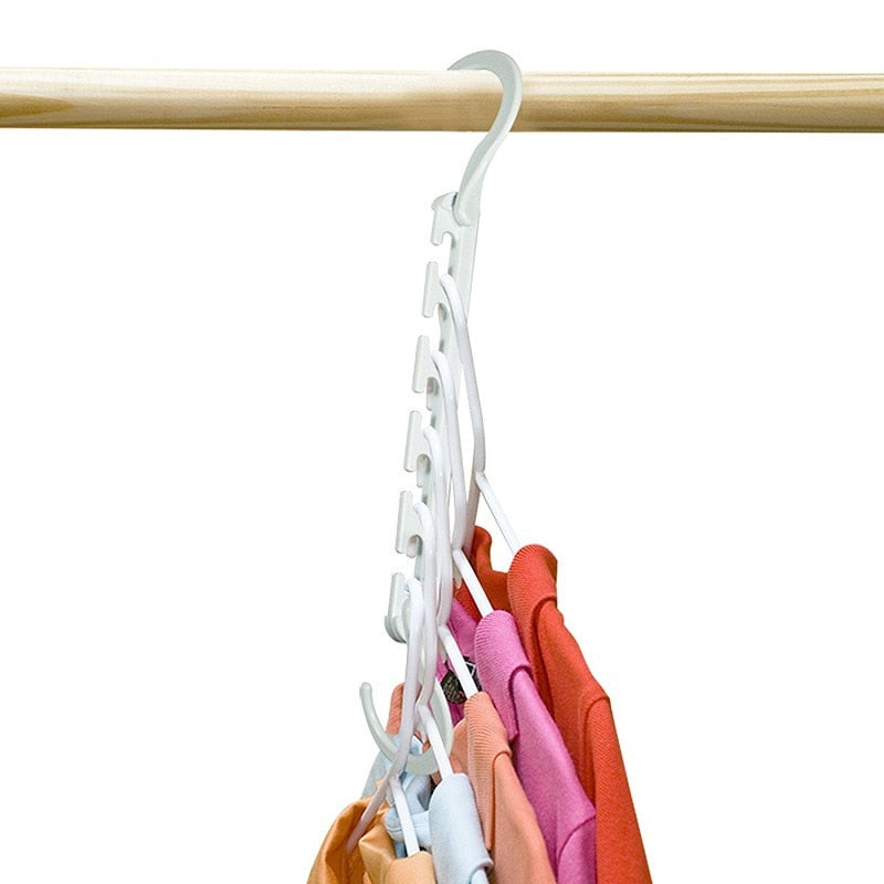 Space-Saving Magic Hangers with Two Hooks (2-Pack) by HitMyNeed
