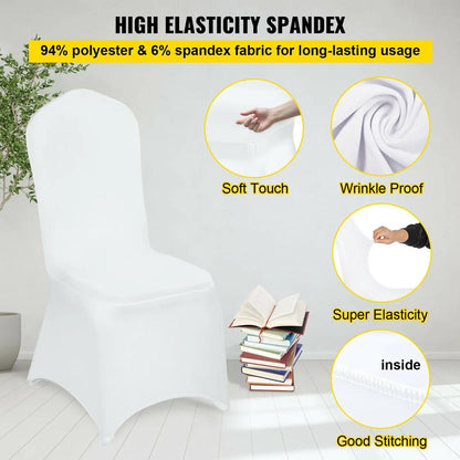Spandex Wedding Chair Covers 50 or 100 Pack by HitMyNeed