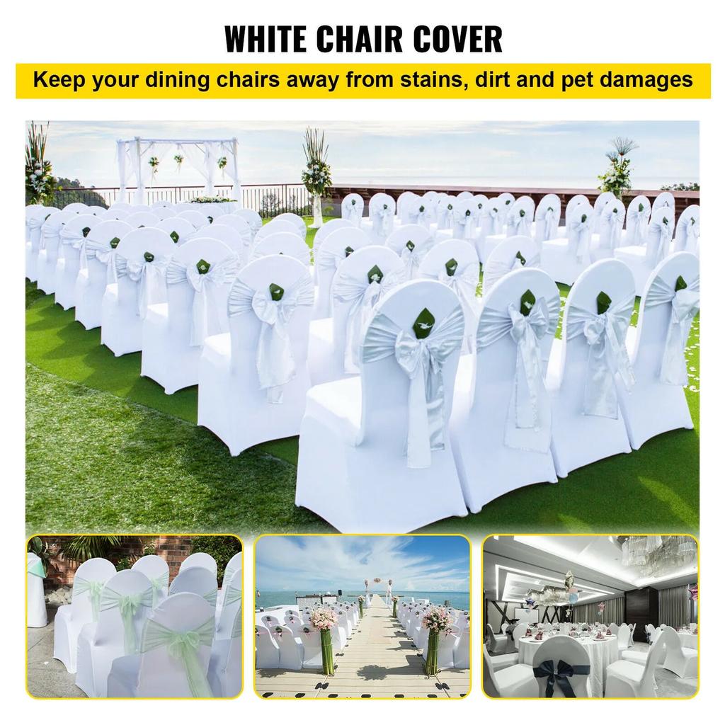 Spandex Wedding Chair Covers 50 or 100 Pack by HitMyNeed