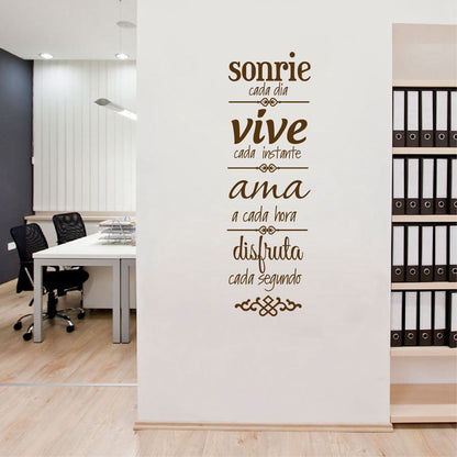 Spanish House Rules Wall Sticker Decal 17 x 57cm by HitMyNeed