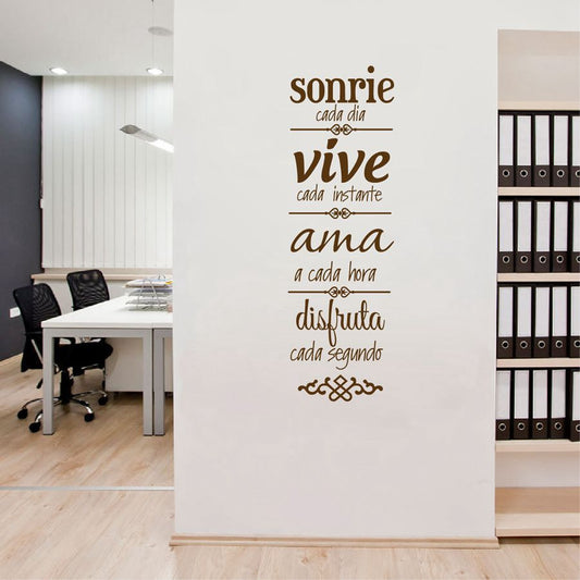 Spanish House Rules Wall Sticker Decal 17 x 57cm by HitMyNeed