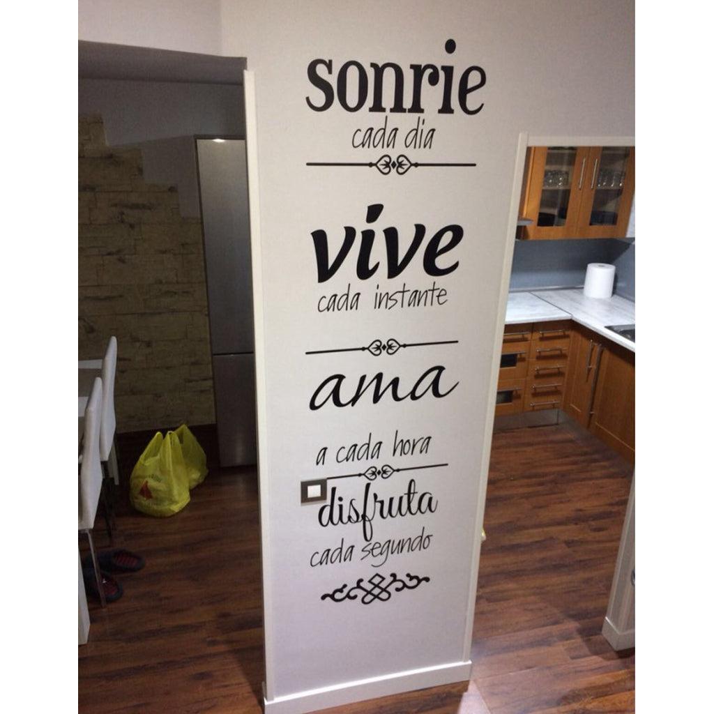 Spanish House Rules Wall Sticker Decal 17 x 57cm by HitMyNeed
