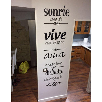 Spanish House Rules Wall Sticker Decal 17 x 57cm by HitMyNeed