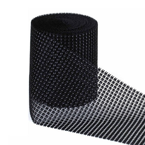 Sparkle Rhinestone Plastic Wrap Mesh, 1 Yard by HitMyNeed