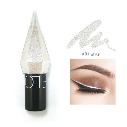 Sparkling Diamond Eyeliner with Glitter Finish 01-white by HitMyNeed