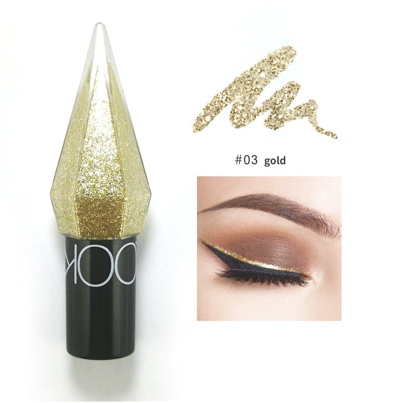 Sparkling Diamond Eyeliner with Glitter Finish 03-gold by HitMyNeed