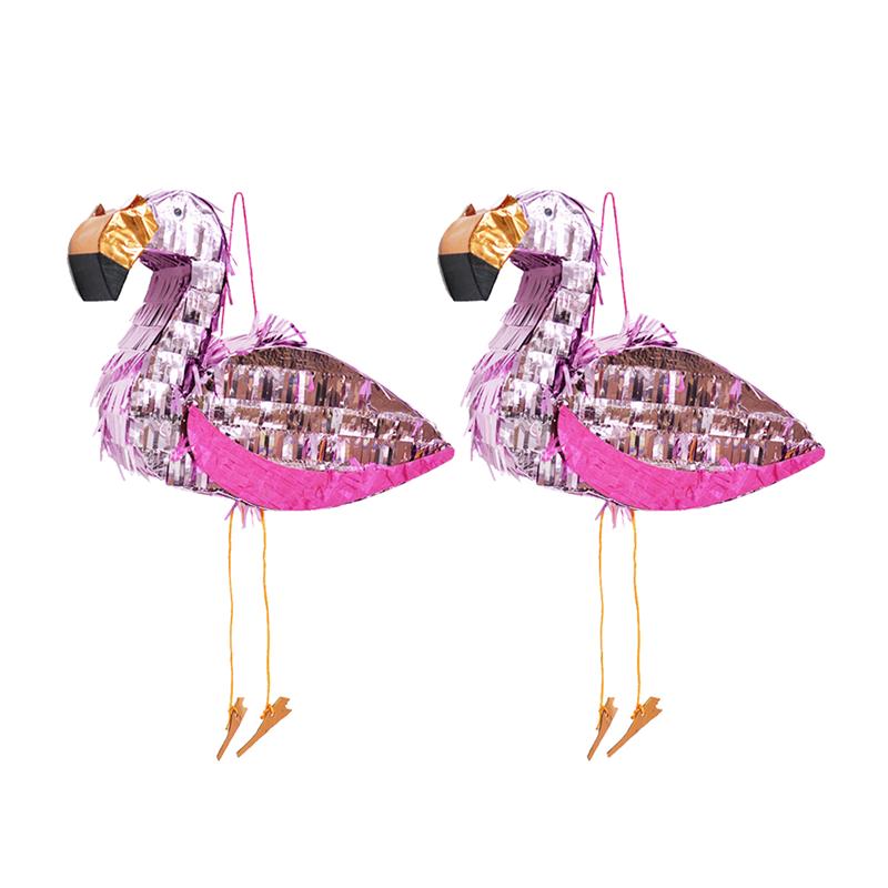 Sparkling Flamingo Birthday Pinata for Kids Parties by HitMyNeed