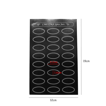 Spice Jar Labels Sticker Set, 5 Sheets by HitMyNeed