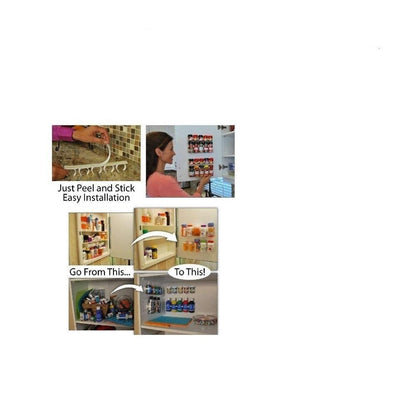 Spice Rack Space Saver Clips (Set of 5 Strips) by HitMyNeed