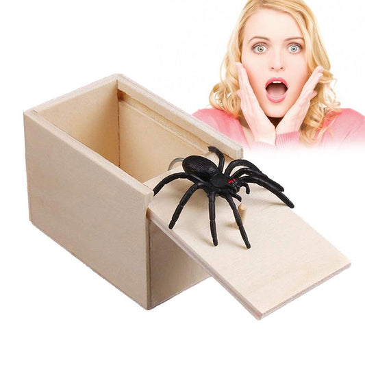 Spider Box Prank - Wooden Jump Scare Toy by HitMyNeed