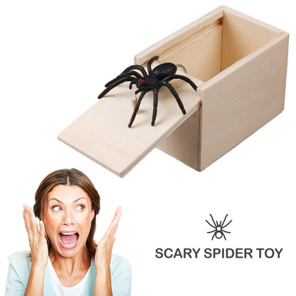 Spider Box Prank - Wooden Jump Scare Toy by HitMyNeed