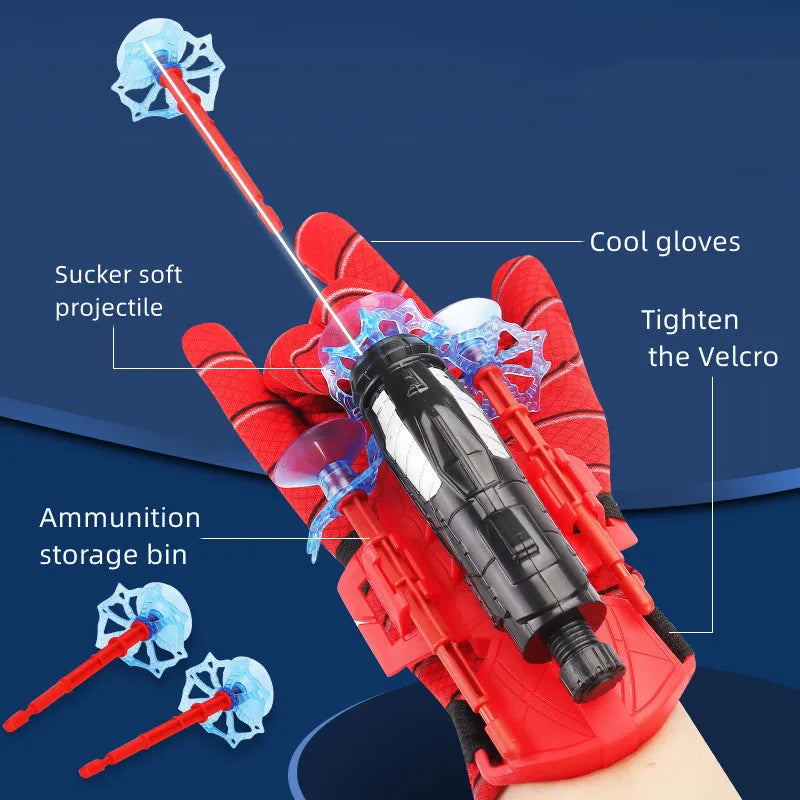Spider Hero Wrist Launcher Toy with Glove for Kids by HitMyNeed