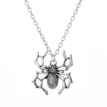 Spider Pendant Necklace Punk Rock Unisex Jewelry by HitMyNeed