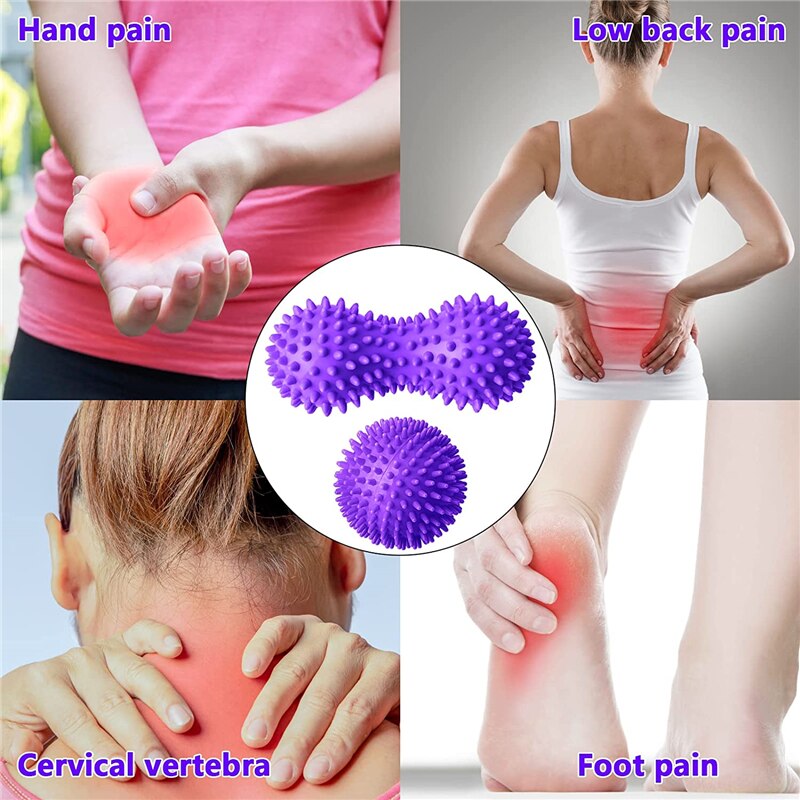 Spiky Peanut Massage Ball for Foot and Body Relief by HitMyNeed