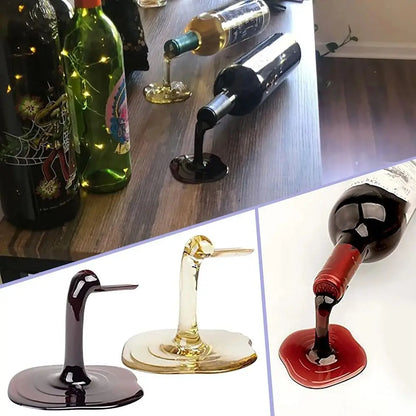 Spilled Wine Bottle Holder Creative Wine Display Stand by HitMyNeed