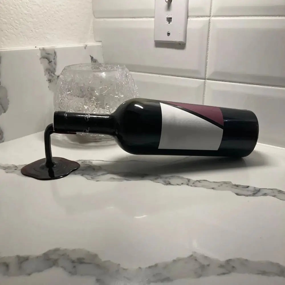 Spilled Wine Bottle Holder Creative Wine Display Stand by HitMyNeed