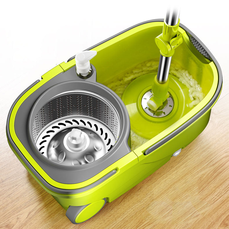 Spin Mop Bucket with Wheels and Microfibre Heads by HitMyNeed