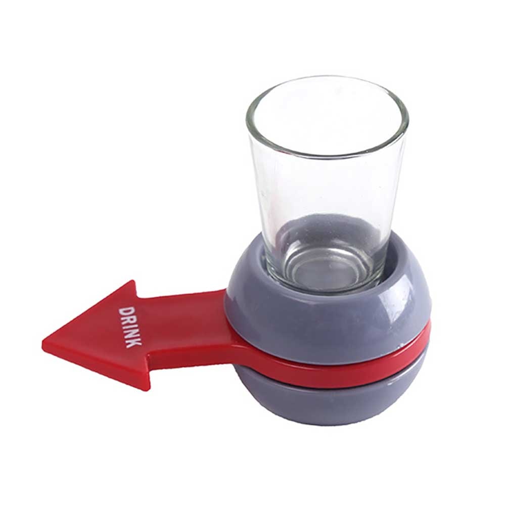 Spinner Shot Drinking Game with Glass and Turntable by HitMyNeed