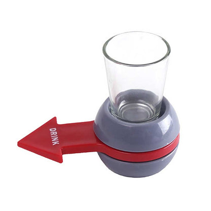 Spinner Shot Drinking Game with Glass and Turntable by HitMyNeed
