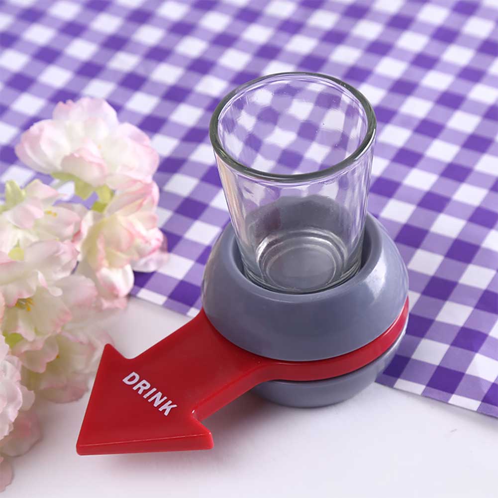 Spinner Shot Drinking Game with Glass and Turntable by HitMyNeed