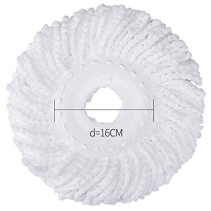 Spinning Round Mop Refills 3-Pack, 36 cm Cotton Heads by HitMyNeed