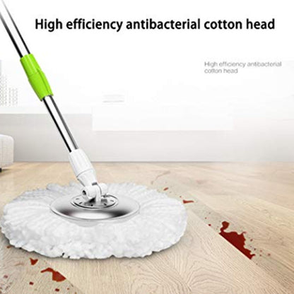 Spinning Round Mop Refills 3-Pack, 36 cm Cotton Heads by HitMyNeed