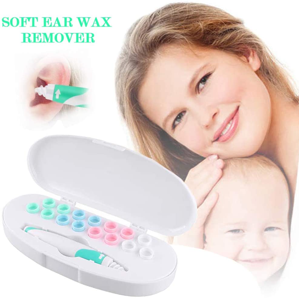 Spiral Ear Cleaner with 16 Silicone Replacement Tips by HitMyNeed