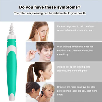 Spiral Ear Cleaner with 16 Silicone Replacement Tips by HitMyNeed