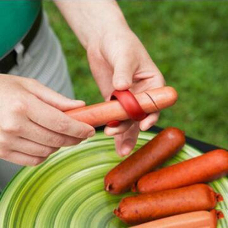Spiral Hotdog Cutter Set (2pcs) for Even Slicing by HitMyNeed