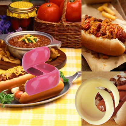 Spiral Hotdog Cutter Set (2pcs) for Even Slicing by HitMyNeed