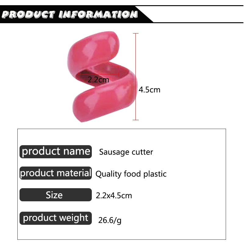 Spiral Hotdog Cutter Set (2pcs) for Even Slicing by HitMyNeed