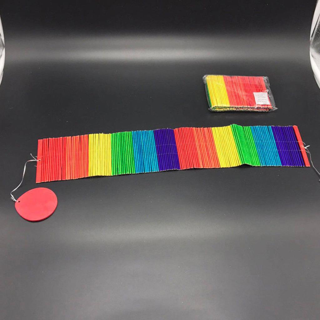 Spiral Rainbow Wooden Wind Chime by HitMyNeed