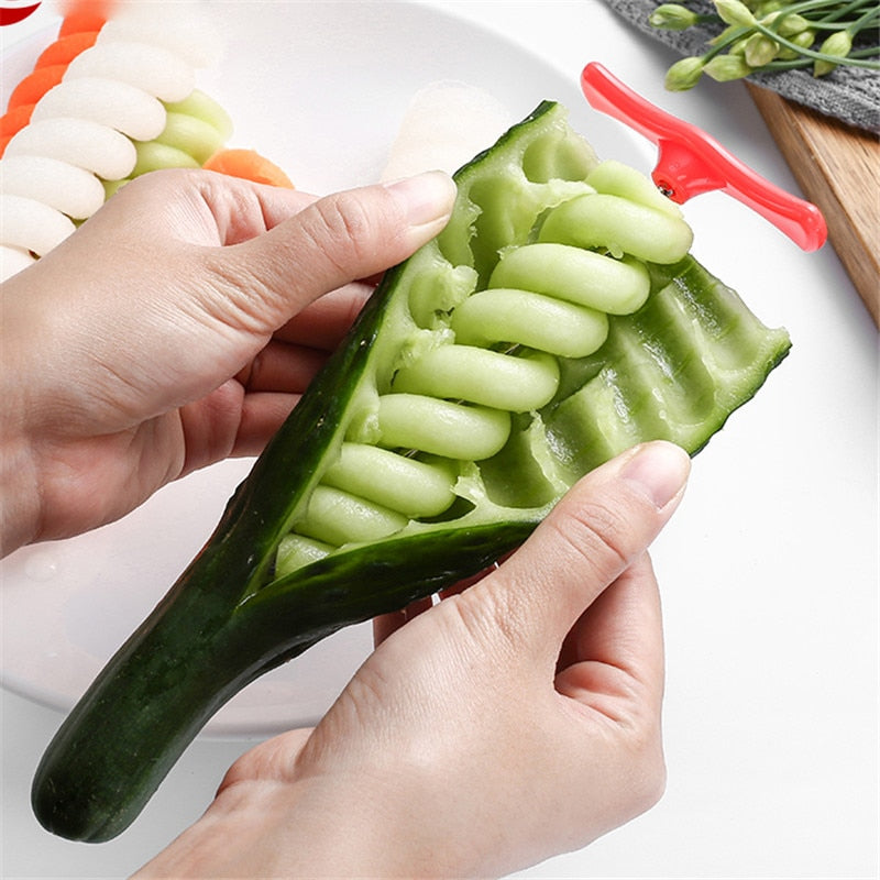 Spiral Vegetable Cutter Kitchen Tool by HitMyNeed