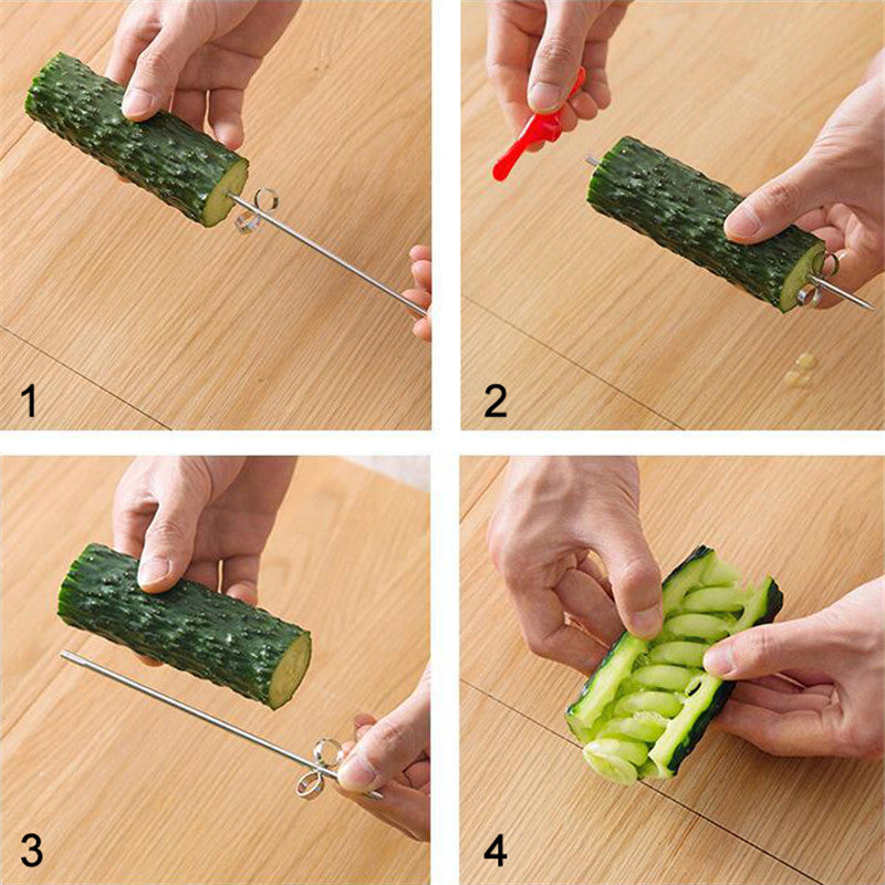 Spiral Vegetable Cutter Kitchen Tool by HitMyNeed