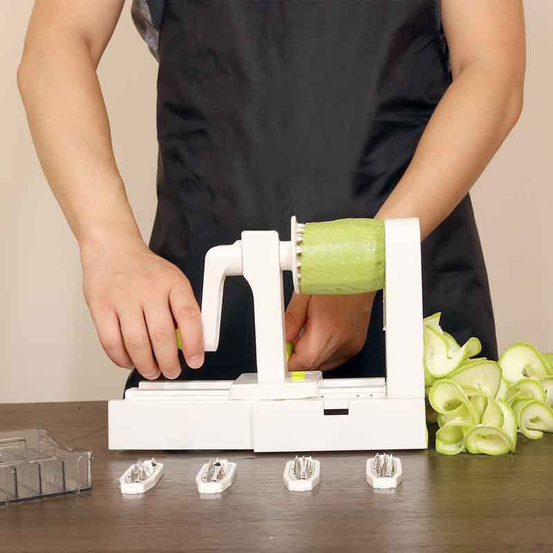 Spiral Vegetable Slicer 5-in-1 Cutter with 5 Blades by HitMyNeed