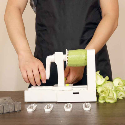 Spiral Vegetable Slicer 5-in-1 Cutter with 5 Blades by HitMyNeed
