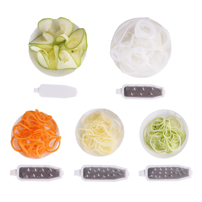 Spiral Vegetable Slicer 5-in-1 Cutter with 5 Blades by HitMyNeed