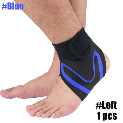Sport Ankle Stabilizer Compression Support Brace blue-left-foot m by HitMyNeed