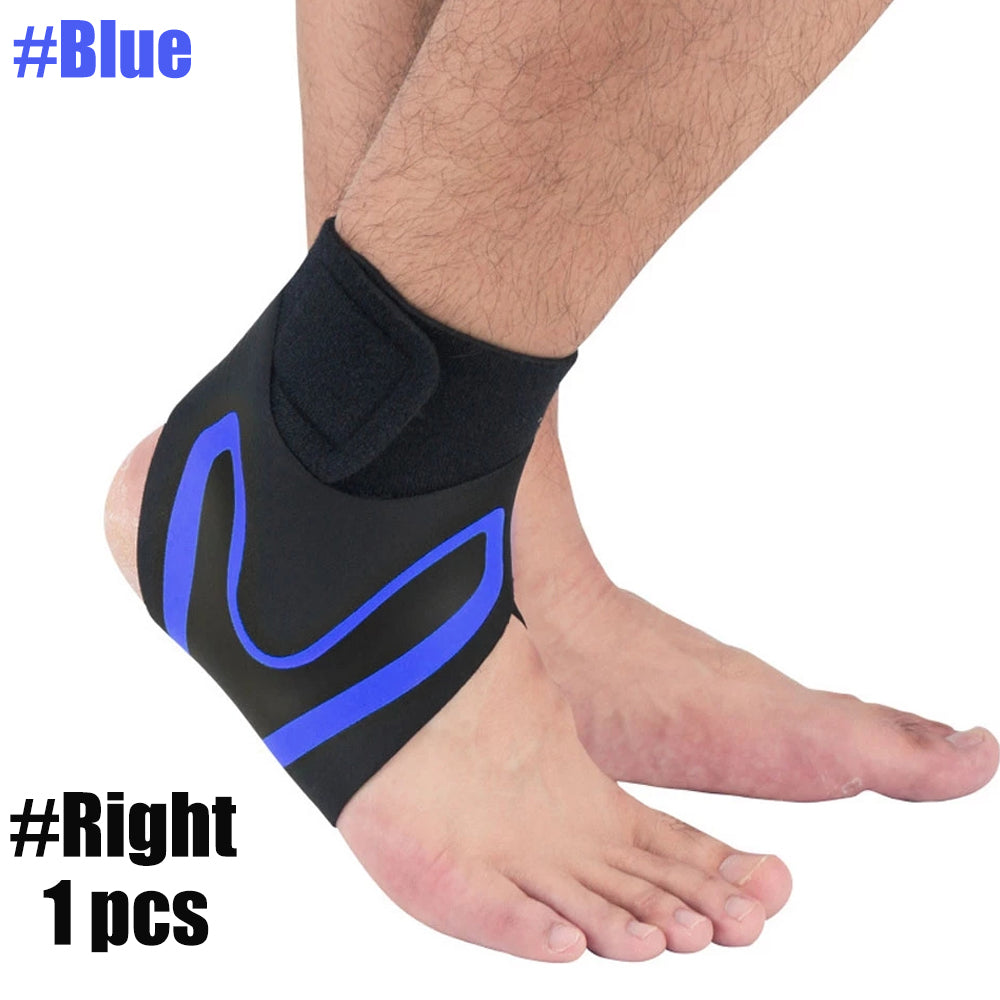 Sport Ankle Stabilizer Compression Support Brace blue-right-foot xl by HitMyNeed